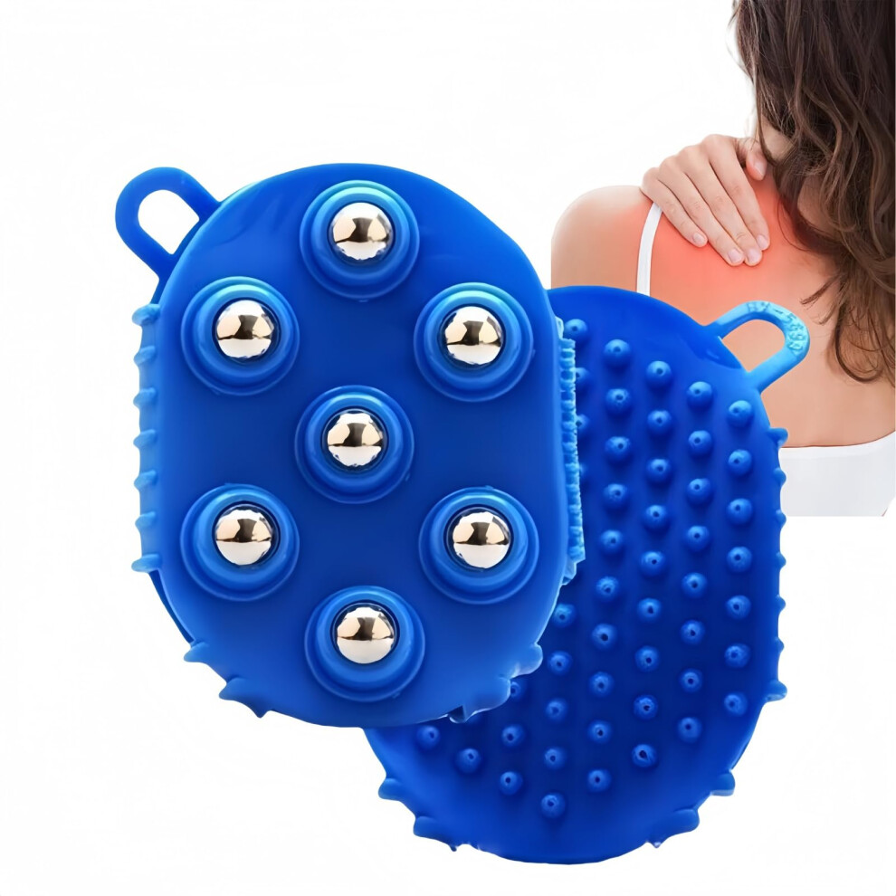 Lymphatic Gloves For Women Bead Massage Handheld Massager Metal Rolling Foot Massage Ball Physio Ball