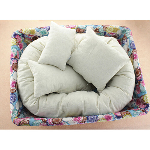 4 Stuks Pasgeboren Baby Tarwe Donut Wit 1