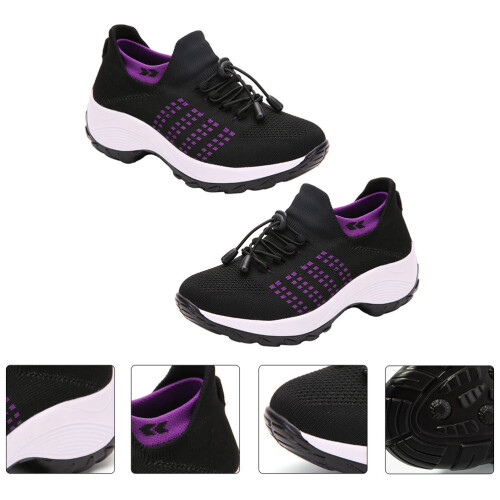 1Paar Damen Sneakers Leicht Rutschfest 2