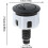 Toilet Button Pusher Double Toilet Flushing Button Round Push Button Rustproof Black Replacement For Bathroom 4
