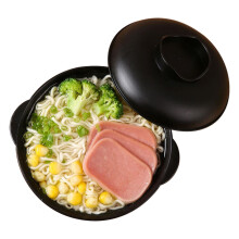 Microwave Ramen Bowl With Lid Heat Resistant Large Capacity For College Dorms Black