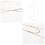 Simple Body Chain Geométrica De Malla Para Mujer (Dorado) 7