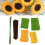10 Sacchetti Da Te in Tessuto Non Tessuto con Girasoli 6