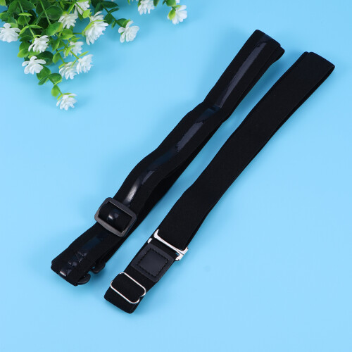 2 Pezzi Fermacravatta Antiscivolo In Gomma Elastica Per Camicia 1