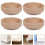 8 Pezzi Sottobicchieri Compact Per Tazze E Ruote 6