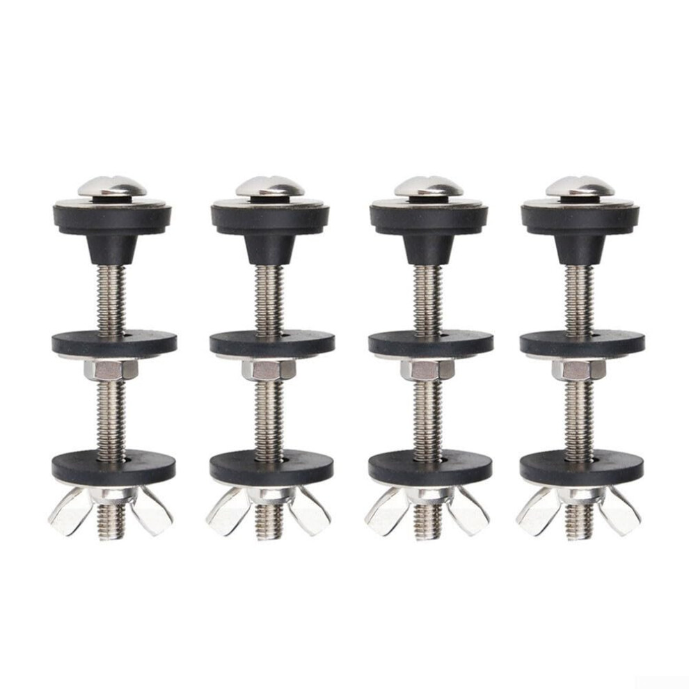 Toilet Cistern Fixing Bolts Stainless Steel Toilet Tank Mounting Bolts Kit With Rubber Sealing Rings 9393856493906