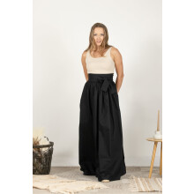 (Groot, Zwart) NikkaPlace Maxi Rok High Waist Met Zakken Zwart