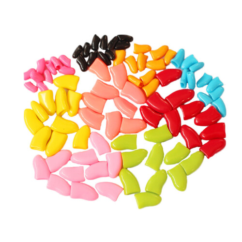 140 Pièces/7 Ensembles Capsules Pour Ongles De Chat Taille S