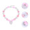 1 Pièce Collier Perles Colorées Enfilées Pour Enfants Rose 4