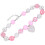1 Pièce Collier Perles Colorées Enfilées Pour Enfants Rose 5