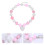 1 Pièce Collier Perles Colorées Enfilées Pour Enfants Rose 6