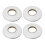 4 Pellicola Bifacciale 2 Cm Bianco Per 6