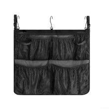 Flexible Poolside Storage Solution Mesh Bag Durable Mesh Poolside Organizer Large Hooks For Wet Items Hanging Storage