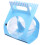 10Pcs Transparent Plastkakacontainer Ballform Engångs Mousse Ball Blå 10