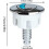 Toilet Push Button Replacement, Round Double Push Button, Toilet Tank Push Button, Wired Silver Button 4