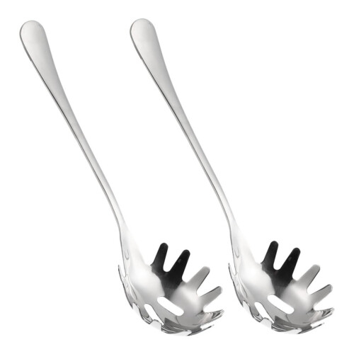2Pcs Multi-Functional Pasta Server Noodle Spoon Kitchen Utensil For Home Restaurant Use Two-Piece Pasta Server