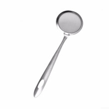 Stainless Steel Strainer Spoon, Long Handle, Bubble Filtering For Soup, Soup Straining Tool