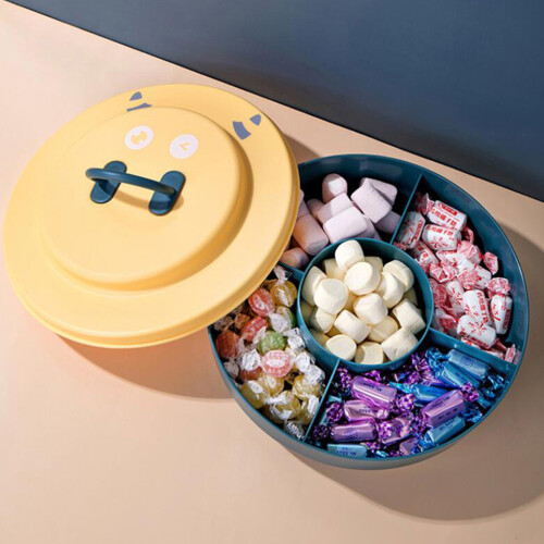 1 St Candy Matplatta Förvaringsbricka Med Fack Melonlåda 2