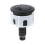 Toilet Tank Push Button Double Push Round Flush Button Rustproof Replacement Wire Control Black 1