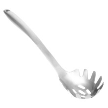 Pasta Spoon Stainless Steel Spaghetti Server Noodle Spoon Drain Kitchen Utensil For Family