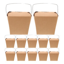 50 Unidades Caja Con Asa Para Comida Fría