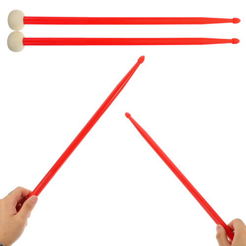 1 pair professional double-end drum sticks for practical performance