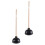 2 Pezzi Spillini Per Water Nero Con In 1