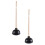 2 Pezzi Spillini Per Water Nero Con In 7