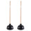 2 Pezzi Spillini Per Water Nero Con In 4