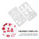 12 Pezzi Stencil Per Pittura Svasati 8