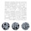 12 Pezzi Stencil Per Pittura Svasati 4