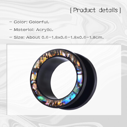 1 Paio Espansori Auricolari 16mm Tunnel Orecchie Unisex 1