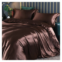 Four-Piece Bedding Set European Style Double-Sided Silk Satin Quilt Cover Bed Sheet Color A5 1.2m