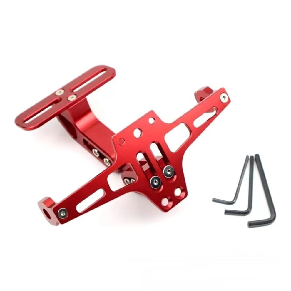 Universal Adjustable Motorcycle License Plate Bracket Rear Holder Cnc Aluminum Eliminator Kit 5 Pack For Most Models 9354506432973