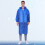 Dark Blue Eva Poncho Antipioggia Con Cappuccio E Maniche Riutilizzabile 3