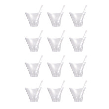 50 Sztuk Przeźroczyste Plastikowe Kubki Mousse Pudding Galaretka Lody
