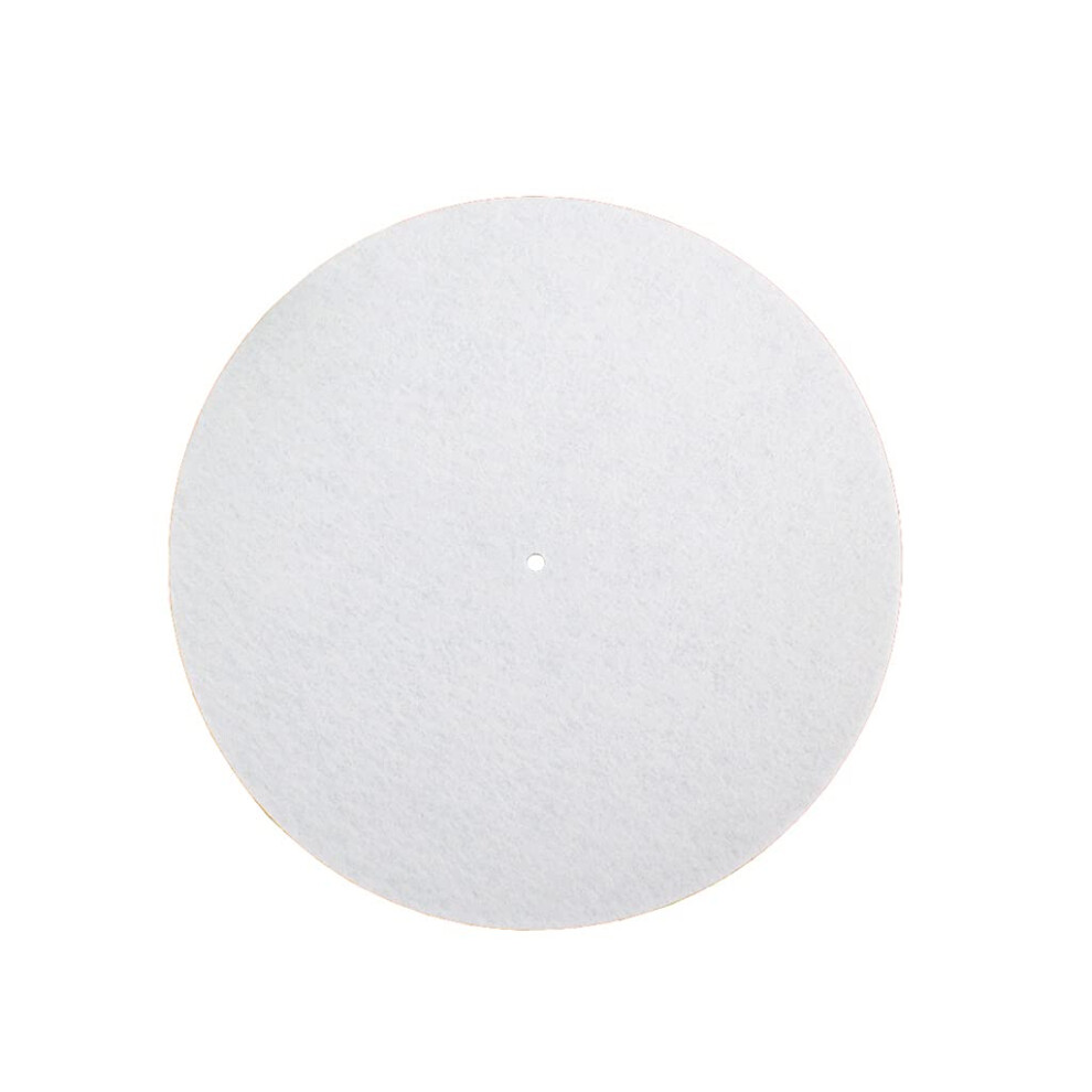 2Mm Thick Anti-Static Felt Platter Turntable Mat Anti-Vibration Slipmat Audiophile For Lp Vinyl Record Players White 9016109538055
