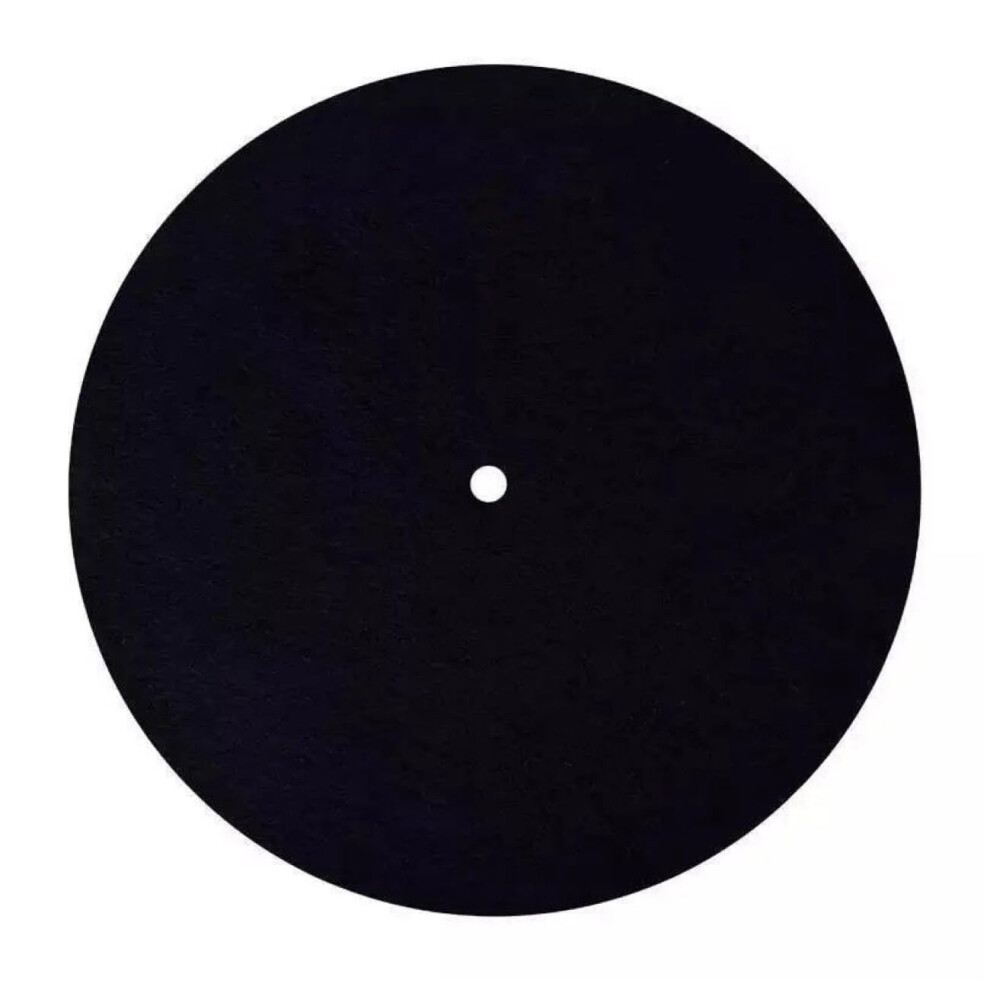 Audiophile Turntable Mat 8-Inch Felt Slipmat With Anti-Static And Anti-Shake Pad For 12-Inch Turntables 9354506433314