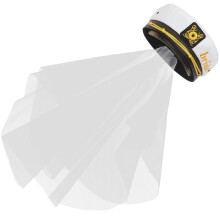 Bride Navy Hat With Veil Bridal Hair Accessory For Wedding Party