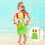 Ghirlanda E Vestito In Hula 40Cm Set Per Bambini Verde 7