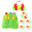 Ghirlanda E Vestito In Hula 40Cm Set Per Bambini Verde 10
