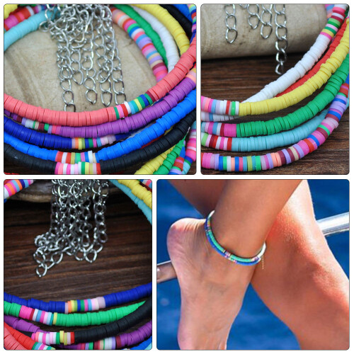 1 Pezzo Cavigliera Boho in Polimerica per Ragazze 1