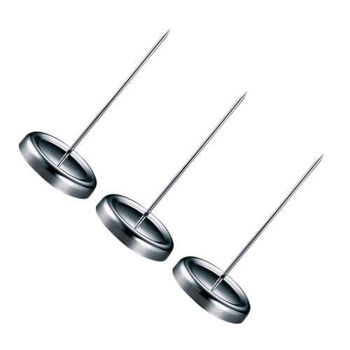 3Pcs Office Stainless Steel Document Holder Menu Summons Fork Silver