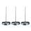 3Pcs Office Stainless Steel Document Holder Menu Summons Fork Silver 6