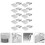 30 Pezzi Contenitori Rettagolari in Alluminio ( ) 3