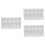 3 Pcs Plastic Palette Rectangular Tray Small Paint Watercolor Mixing 1