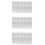 3 Pcs Plastic Palette Rectangular Tray Small Paint Watercolor Mixing 9