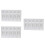 3 Pcs Plastic Palette Rectangular Tray Small Paint Watercolor Mixing 5