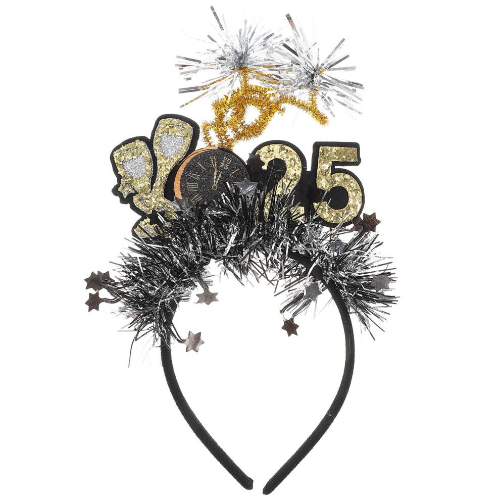 Cerchietto Diadema Happy New Year 2025 Per Festeggiamenti Capodanno-image