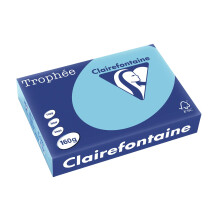 Clairefontaine 1105C - A4, 160g/m2, Nº de hojas: 250 por pack. - Color: Azul Alisio